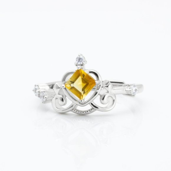 Natural Citrine Sterling Silver Ring - Picture 1 of 4